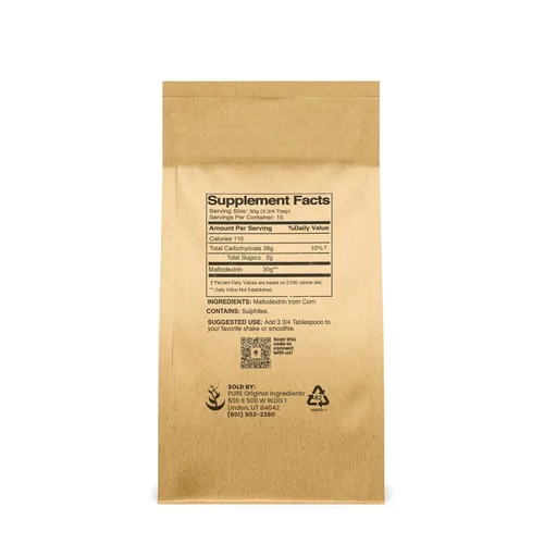 Miniatura 2 de Pure Original Ingredients Maltodextrina (1 lb) - Aglutinante y espesante, sin sabor, sin aditivos