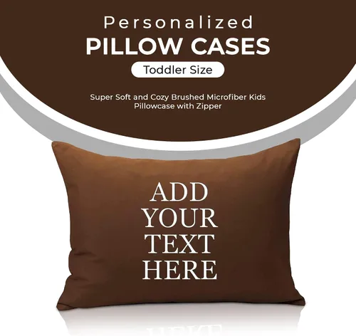 Miniatura 2 de Fundas de almohada personalizadas para niños pequeños de 13 x 18 pulgadas, funda de almohada de microfibra cepillada súper suave y acogedora