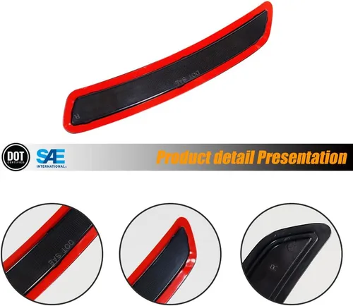 Miniatura 3 de para Toyota GR Supra 2020-2022 Reflectores de Marcador Lateral del Guardabarros del Parachoques Trasero con Lente Ahumado Guardabarros