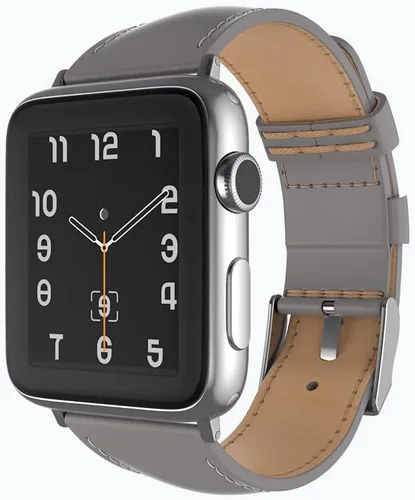 Miniatura 10 de Snakehive Correa de cuero genuino compatible con Apple Watch Compatible con Apple Watch de 1.496 in 1.575 in 1.614 in 1.654 in 1.732 in 1.772 in