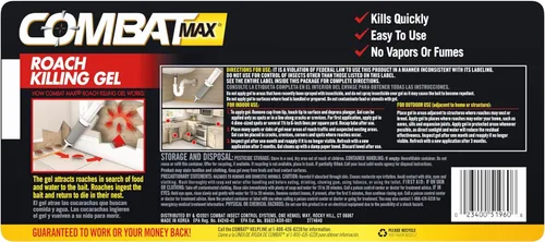 Miniatura 2 de Combat Source Kill Max - Gel matador de cucarachas, 2.16 onzas (paquete de 4), Combat-fj3g