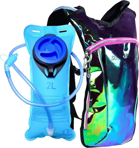 Miniatura 11 de Sojourner Rave Paquete de Hidratación - Mochila de Hidratación - Paquete de Hidratación con Vejiga de 2L - Mochila de Agua para Festivales