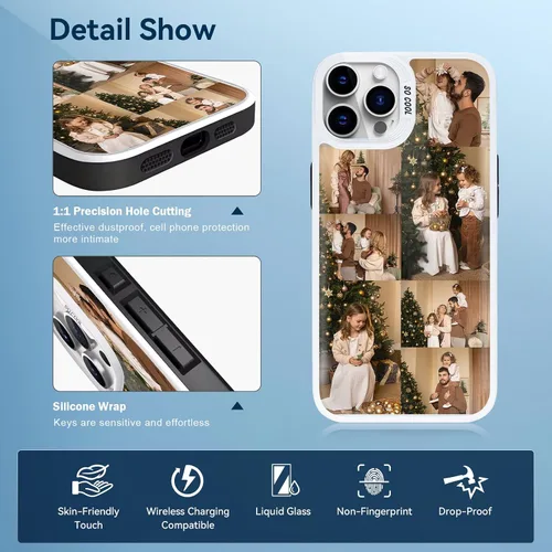 Miniatura 4 de Fundas de teléfono personalizadas para iPhone 16 15 14 13 12 11 Pro/Max/Plus/XR/XS/X, crea tu propia funda para fotos - Funda personalizada para 7