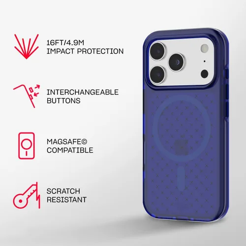 Miniatura 9 de Tech21 EvoCheck con MagSafe para Apple iPhone 17 Pro, color azul eléctrico