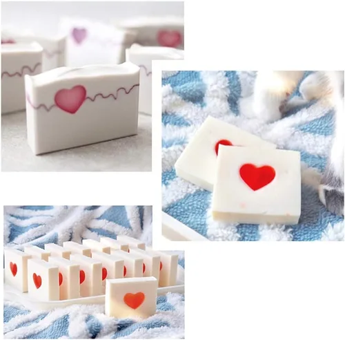 Miniatura 3 de Columna de tubo de corazón molde de vela de silicona para velas, gelatina, chocolate, caramelo, mousse, molde para hacer velas, bricolaje