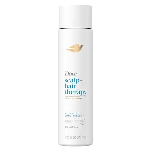 Dove Density Boost Acondicionador Hidratante Terapia para el Cuero Cabelludo para Cabello Seco, con Vitamina B3, Zinc y 0% Sulfatos, 9.25 oz
