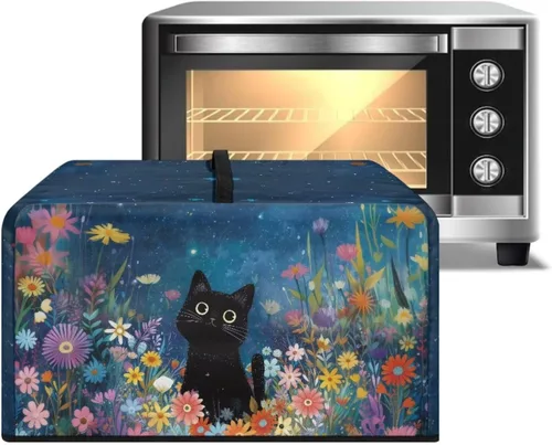 Miniatura 23 de Cubierta para horno de microondas a prueba de polvo, para encimera, freidora de aire, tostadora, horno, para decoración interior del hogar, L, 20.9