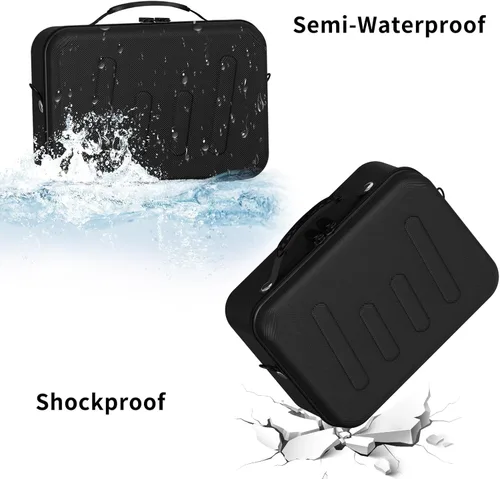 Miniatura 3 de Funda rígida para cámara compatible con Canon EOS Rebel T7/R50/R100 y más cámaras DSLR y sin espejo, bolsa de viaje portátil con divisores