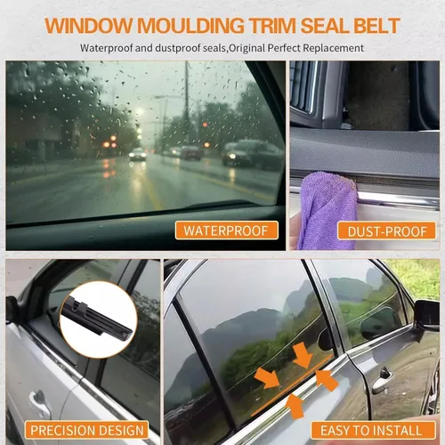Miniatura 6 de Burletes de Sellado de Moldura de Ventana Compatible con Toyota Corolla 2003-2008 Reemplazar# 75730-02180 75710-02200 75740-02180 75720-02200