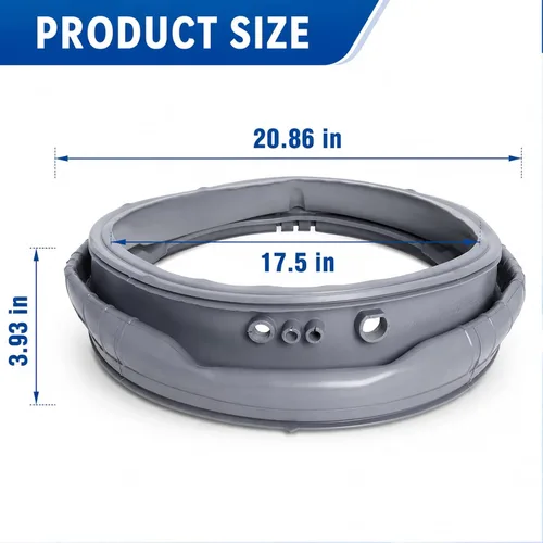 Miniatura 5 de Junta de arranque de puerta de lavadora MDS47123608 WM8100HVA mejorada, sello de junta de puerta de lavadora compatible con LG/Kenmore