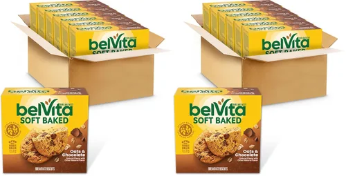 Miniatura 23 de belVita Galletas de barras de desayuno, naranja arándano, 8 paquetes (4 galletas por paquete)