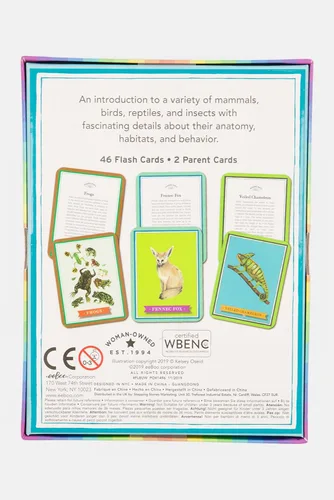 Miniatura 2 de eeBoo: Beautiful World - Tarjetas didácticas educativas, coloridos gráficos de animales y el reverso proporcionan información, manera perfecta