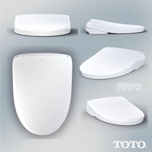 Miniatura 7 de TOTO WASHLET+ S7 - Asiento de inodoro electrónico con bidé EWATER+ con limpieza de tazón y varita y tapa contemporánea, alargado, algodón blanco
