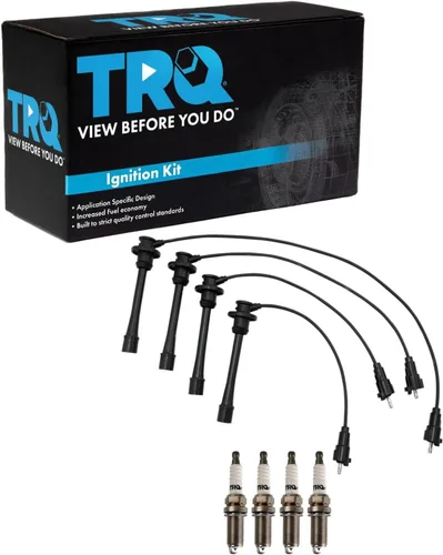 Miniatura 54 de Kit de bujías de chispa TRQ 5 piezas de bujías de iridio Compatible con Acura Integra 1992-2001 1999-2000 Honda Civic 1994-1995 Civic del Sol