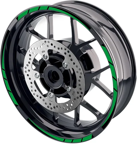 Miniatura 12 de MC MOTOPARTS Pegatinas para llantas exteriores de 17 pulgadas S01B compatibles con YZF R125 MT125 MT07 MT10 MT25 FZ25 MT03 (azul)