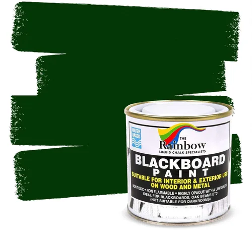 Pintura para pizarra de tiza - Aplica con brocha en madera, metal, vidrio, pared, paneles de yeso, marcos o cualquier superficie. Usar con bolígrafo