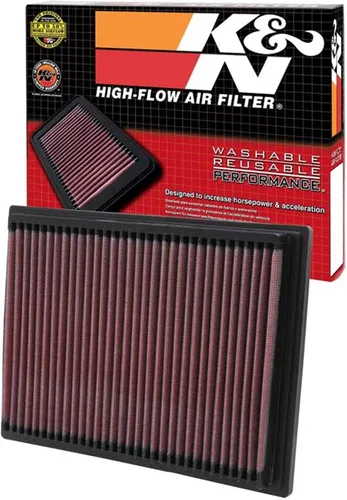 K&N Filtro de aire del motor: Aumente la potencia y la aceleración, lavable, Premium, Filtro de aire de repuesto para automóvil: compatible BMW
