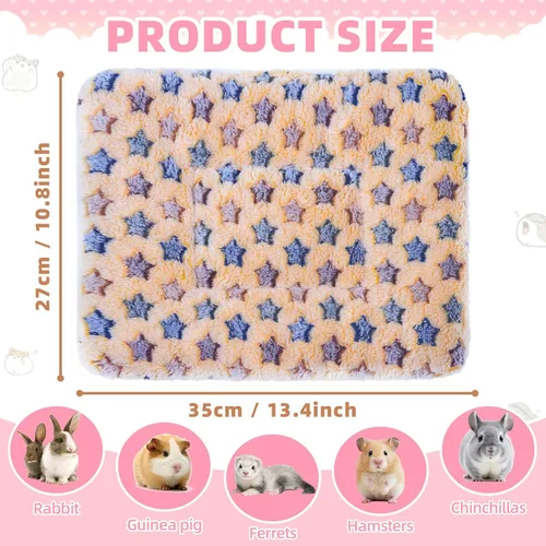 Miniatura 2 de YedsIntu 2 Piezas Cama de Conejo, Almohadón Lavable para Conejos Pequeños, Almohadón Cálido para Animales Pequeños, Almohada de Cama para Conejo