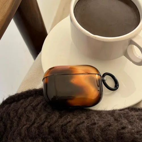 Miniatura 2 de Linda funda para AirPod 1/2 generación con cerradura, diseño de tortuga vintage con diseño de animal retro y elegante diseño de leopardo brillante