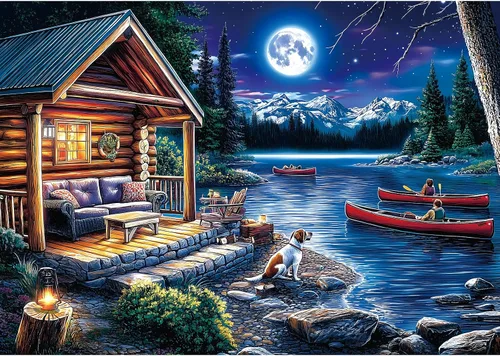 Miniatura 24 de Rompecabezas para adultos de 1000 piezas, rompecabezas de casa victoriana al atardecer para decoración familiar, juego de fiesta, tamaño terminado