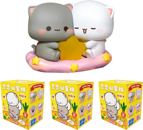 Miniatura 6 de Mitao Cat Series 4 Caja Ciega Figuras Kawaii de Acción Colección Aleatoria Adivina Bolsa Ciega Coleccionable Adornos de Escritorio Modelo Lindo