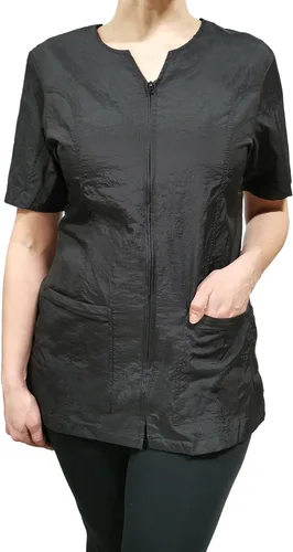 CHARLENE Haley - Chaqueta con nombre personalizado y logotipo bordado para estilista, peluquero, peluquero, maquillador de uñas