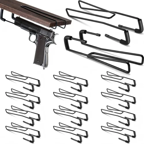Miniatura 21 de Yaocom 10 piezas de soporte de exhibición de pistola para pistolas de interior para pistolas para pistolas para cajas fuertes, armarios y veteranos