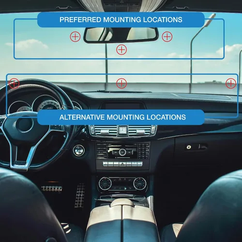 Miniatura 8 de AUTOBOXCLUB Soporte EZ Pass para la mayoría de los estados de Estados Unidos/soporte para parabrisas de peaje fácil de instalar y quitar, con 4