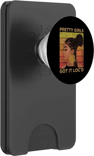 Miniatura 8 de Pretty Girls Got It Loc'd Dreadlocks Melanin Afro Lover regalo PopSockets intercambiables PopGrip