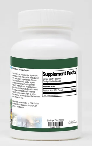Miniatura 2 de Terravita Polvo de extracto de cáscara de psyllium al 85% (1 oz, ZIN: 520089)
