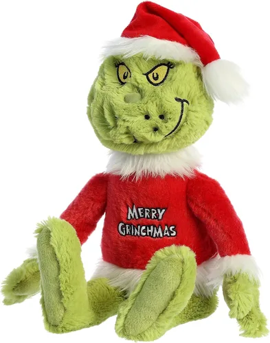 Miniatura 6 de Aurora® Dr. Seuss™ Feliz Navidad Grinch Muñeco de Peluche - Peluche Oficialmente Licenciado para Juego Imaginativo - Perfecto para Niños y Adultos