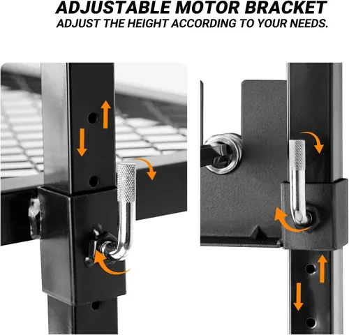 Miniatura 3 de Onlyfire Sistema de Parrilla Rotisserie Ajustable para Acampar al Aire Libre y Kit de Asador con Motor Portátil de CC de 3V y Varilla de Asador