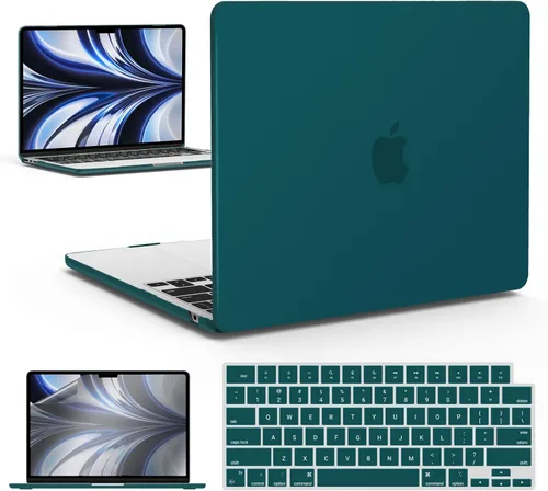 Miniatura 49 de IBENZER Funda para MacBook Air de 13 pulgadas 2026 2025 2024 2023 2022 M4 A3240 M3 A3113 M2 A2681, funda rígida con cubierta de teclado ScreenFilm