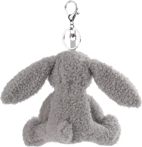 Miniatura 5 de Apricot Lamb Cute Toys - Llavero suave de peluche de conejo gris para bolsa de niños, bolso, mochila y bolso (6 pulgadas)