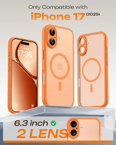 Miniatura 302 de TOCOL Funda para iPhone 11, compatible con Magsafe, protección completa de cámara, imanes integrados, protección contra caídas, funda translúcida