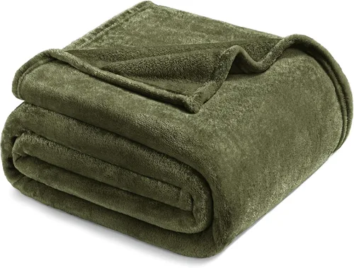 Miniatura 45 de Exclusivo Mezcla Manta de vellón para sofá, cama, súper suave y cálida, para uso en todas las estaciones, acogedora, afelpada, ligera, azul hielo