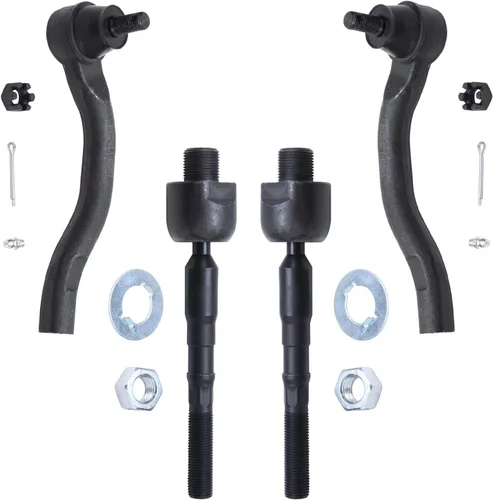 Miniatura 102 de Detroit Axle - 4 barras de acoplamiento delanteras para Kia Forte Koup 14-17, 14-18 Forte Forte5, 4 extremos de barra de acoplamiento exteriores e