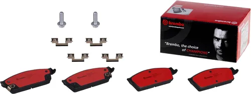 Miniatura 3 de Brembo P10045N Juego de pastillas de freno de disco trasero de cerámica premium CADILLAC/CHEVROLET/GMC OEM # 15792633