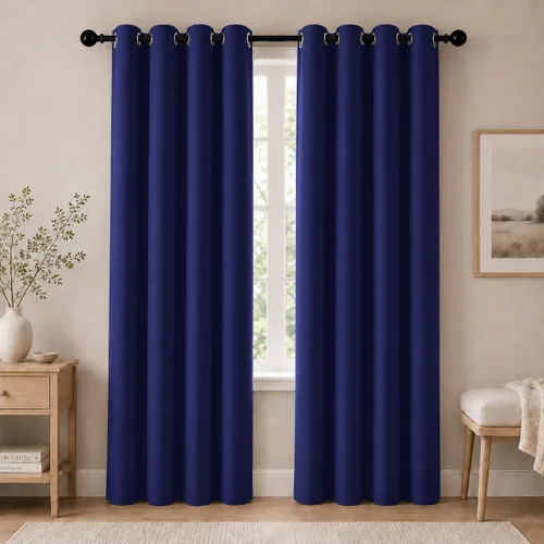 Miniatura 118 de Cortinas de oscurecimiento de habitación de 45 pulgadas de largo para dormitorio y sala de estar, cortinas térmicas aislantes con ojales