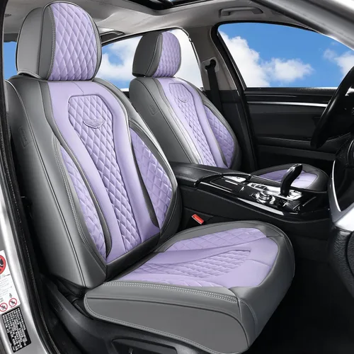 Miniatura 45 de Coverado Fundas de Asiento, Fundas de Asiento de Coche para Asientos Delanteros, Funda de Asiento de Coche Roja, Fundas de Asiento de Coche Rojo
