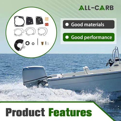 Miniatura 7 de ALL-CARB Kit de reparación de carbohidratos de repuesto para Johnson Evinrude V4 V6 (90-175hp) 18-7247 436852 438996