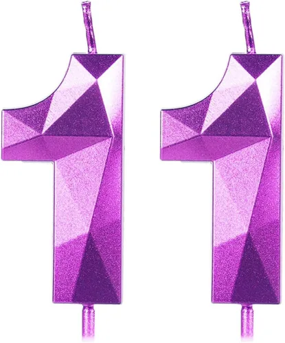 Miniatura 147 de Velas de cumpleaños número 15, velas número 15, velas de feliz cumpleaños de oro rosa para pastel, decoraciones de cobertura de pastel de diseño 3D