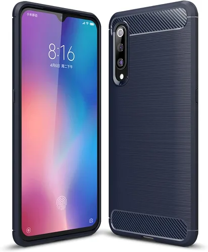 Miniatura 11 de Funda para Xiaomi Mi 9 - Funda delgada de absorción de impactos de fibra de carbono (negro)