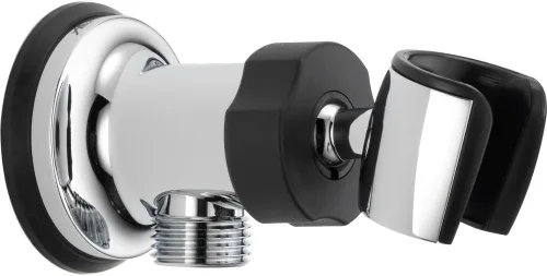 Miniatura 3 de DELTA FAUCET U4985-KS-PK - Soporte de ducha de mano con codo de pared ajustable, acero inoxidable negro