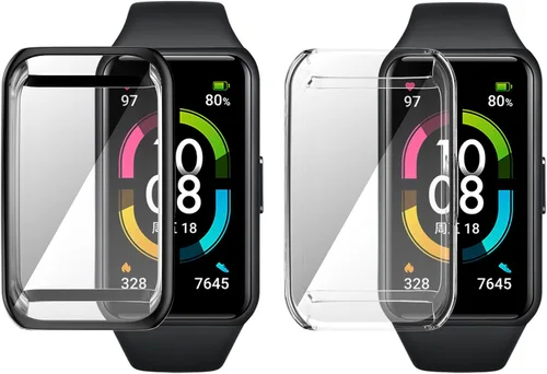 Miniatura 7 de Funda protectora de pantalla de cobertura completa compatible con Huawei Honor Band, carcasa protectora de TPU para Huawei Honor Band 6/7, Huawei