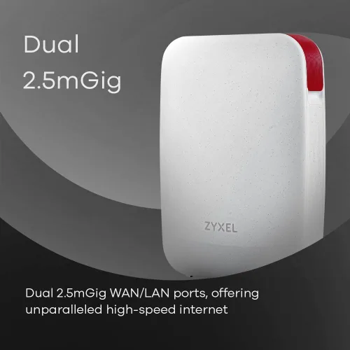 Miniatura 5 de Zyxel Firewall de enrutador de seguridad 2Gbps Dual-WAN Puertos multiconcierto 2.5G WiFi 6 AX6000 Nube nebulosa Hasta 5 usuarios Paquete Elite de 1