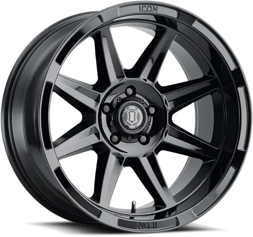 ICON Alloys Bandit, negro brillante, 20 x 10/6 x 5.5, desplazamiento de 0.945 in, 4.5" BS, 6020108345GB