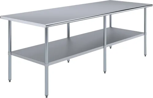 Miniatura 15 de Mesa de trabajo de acero inoxidable, mesa de metal