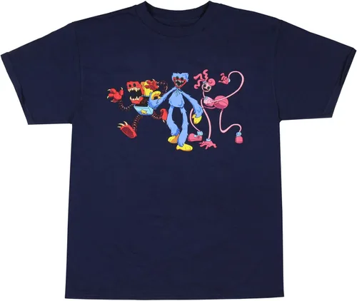 Miniatura 2 de Mad Engine Poppy Playtime CH2 Bad Guys Huggy Mommy Long Legs Boxy Boo - Camiseta gráfica de personajes para niño