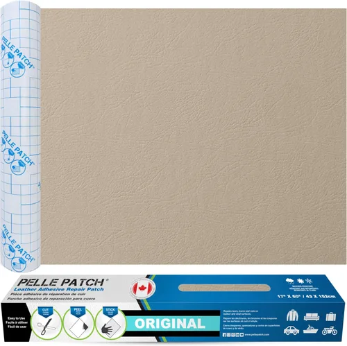 Miniatura 123 de Parche de reparación de cuero y vinilo - 25 colores disponibles - Original 4x60 - Beige